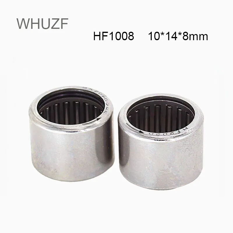 

WHUZF Free Shipping HF1008 Bearing 10*14*8 mm ( 5/10/20PCS ) ABEC-5 Drawn Cup Needle Roller Clutch HF101408 Needle Bearings