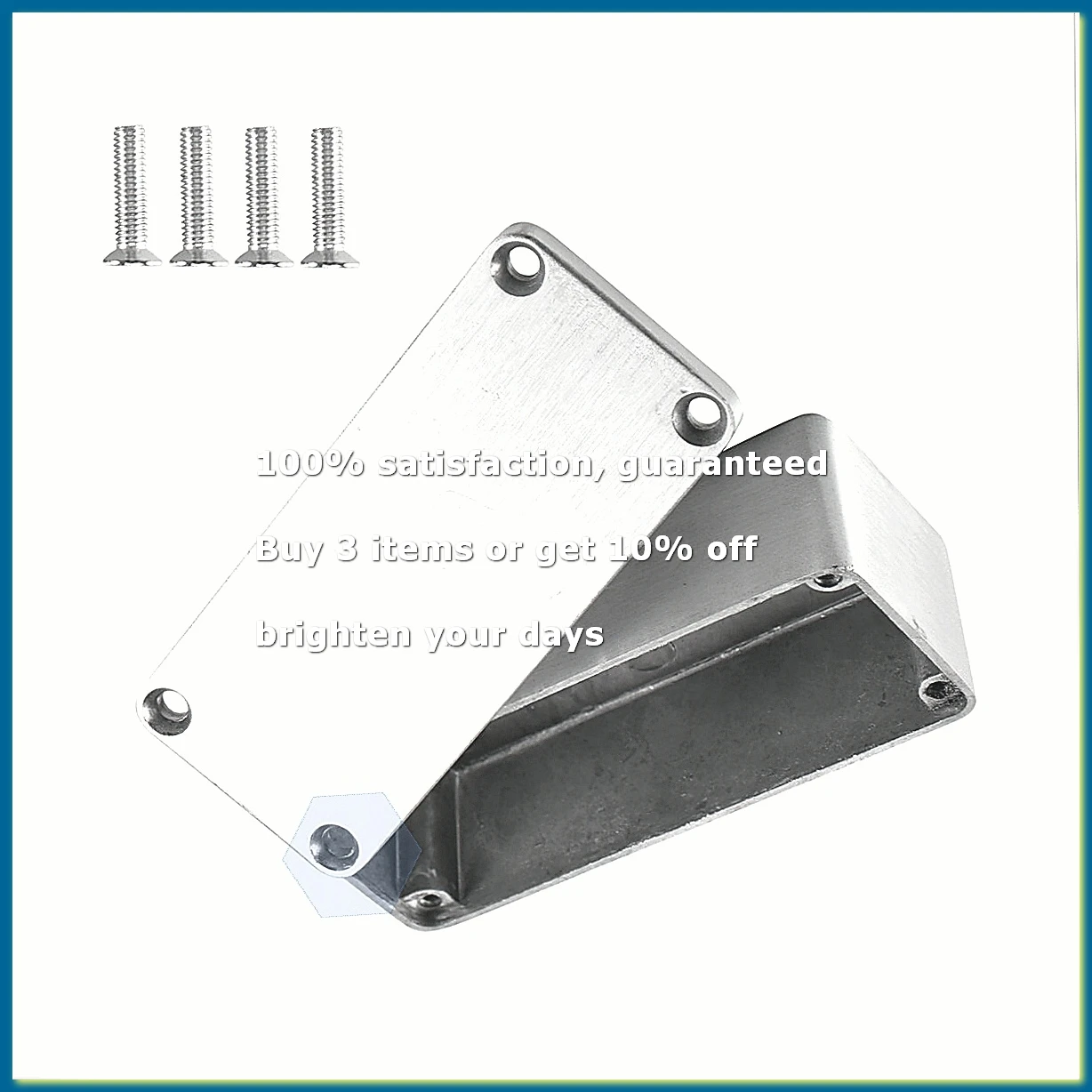 ●1 Pcs Aluminum Stomp Box Effects 1590A Style Pedal Enclosure FOR Guitar
