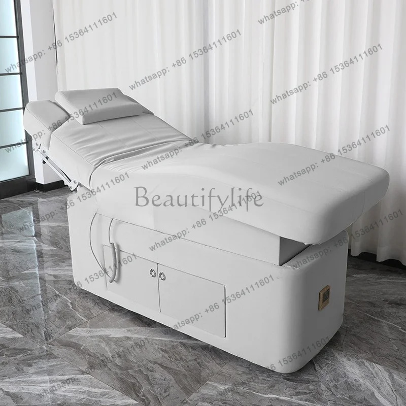 FG Electric Sleep Massage Beds Ear Cleaning Lash Beauty Pedicure Massage Beds Examination PU Leather Furniture Массажный Стол MH