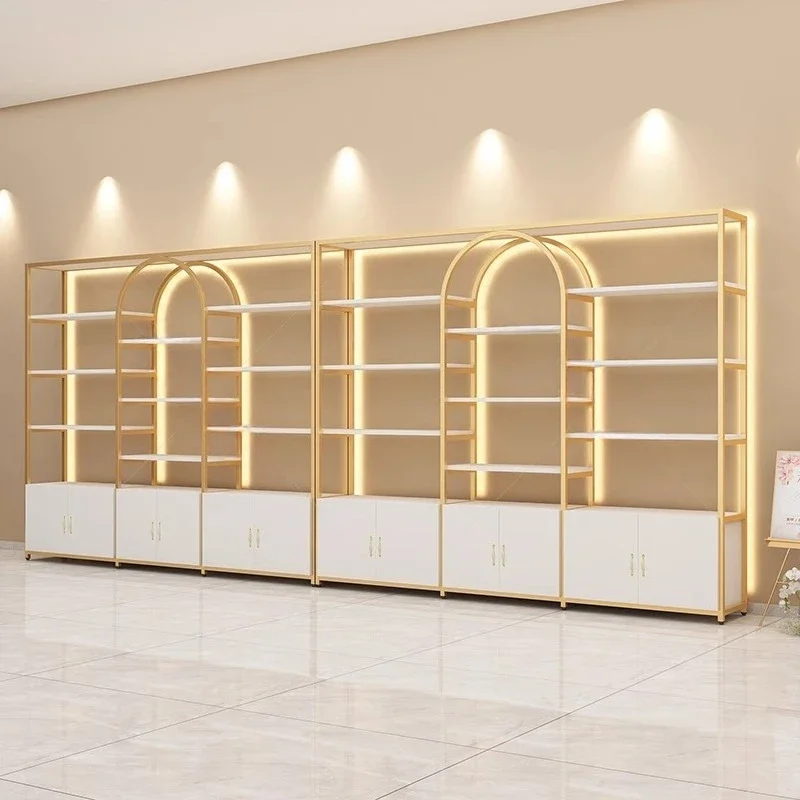 Makeup Skin Care Products Beauty Salon Display Cream Wind Multi-layer Shelf