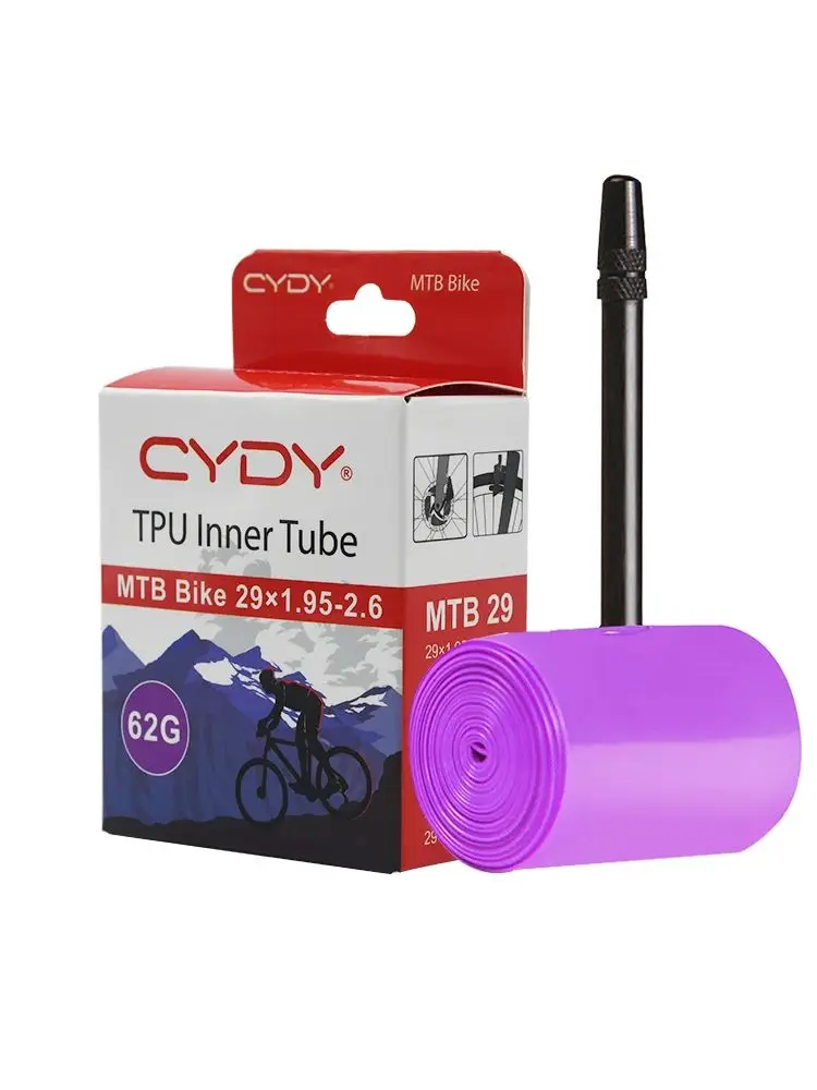 AliExpress MTB Bike TPU Inner Tube CYDY Camera 29 26 27.5 29x1.95 2.0 2.1 2.2 2.3 2.4 2.5 2.6 Inch Mountain Bicycle Tire Pneu 29er
