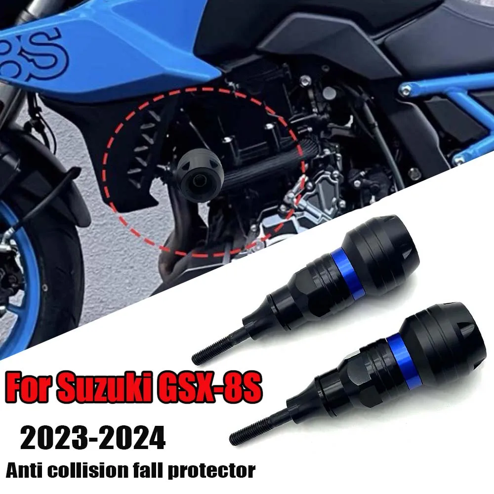 

Слайдеры рамы мотоцикла для Suzuki GSX-8S 2023-2024 GSX8S GSX 8S, защита от падения, обтекатель, ползунки колес двигателя