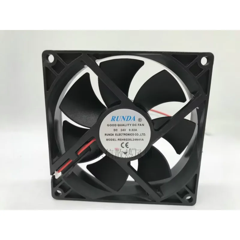 RUNDA RSH9225L24N41A DC 24V 0.32A 90x90x25mm 2-Wire Server Cooling Fan