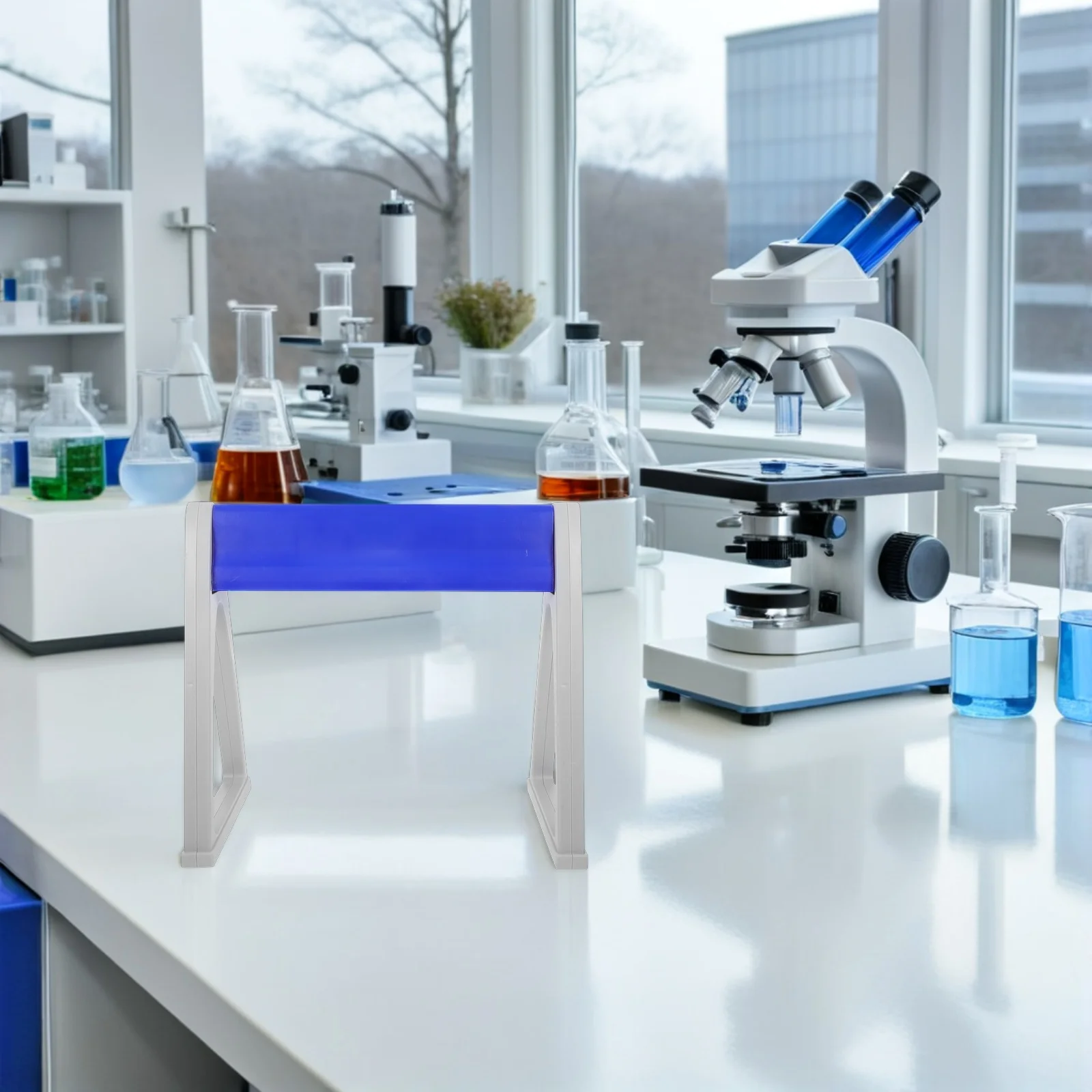 

Laboratory Pipette Stand Triangular Plastic Design Multiple Pipettes Storage Organizer Rack Efficient Workspace Management