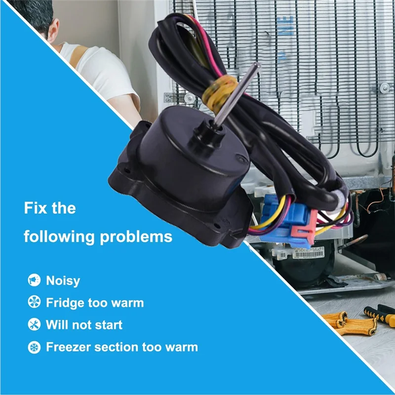 A74G-EAU64843805 Сменный двигатель вентилятора конденсатора морозильной камеры с лезвием EAU65058502 EAU65058501 для холодильника Kenmore в сборе