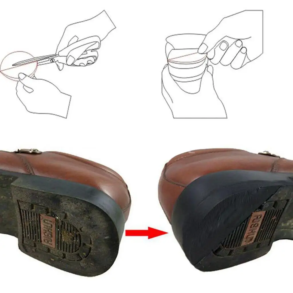 Shoe Repair Kit Glue on Soles Rubber Sole Grip Patch Protector for Shoes Heel Accessories Home Use