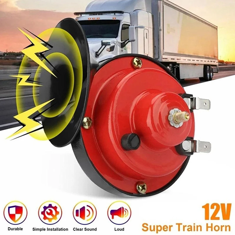 New 300db Super Train Horn For 12V Power Supplies Car-boat Motorcycles Automotive Loudspeaker Car Speaker Sound Signal