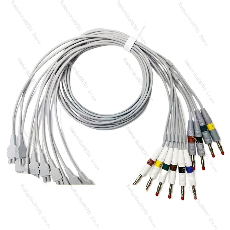 ECG Machine Lead Wire Applicable to GE Bangjian Ie12a Nalong Meilun Photoelectric Lead Wire Split Line