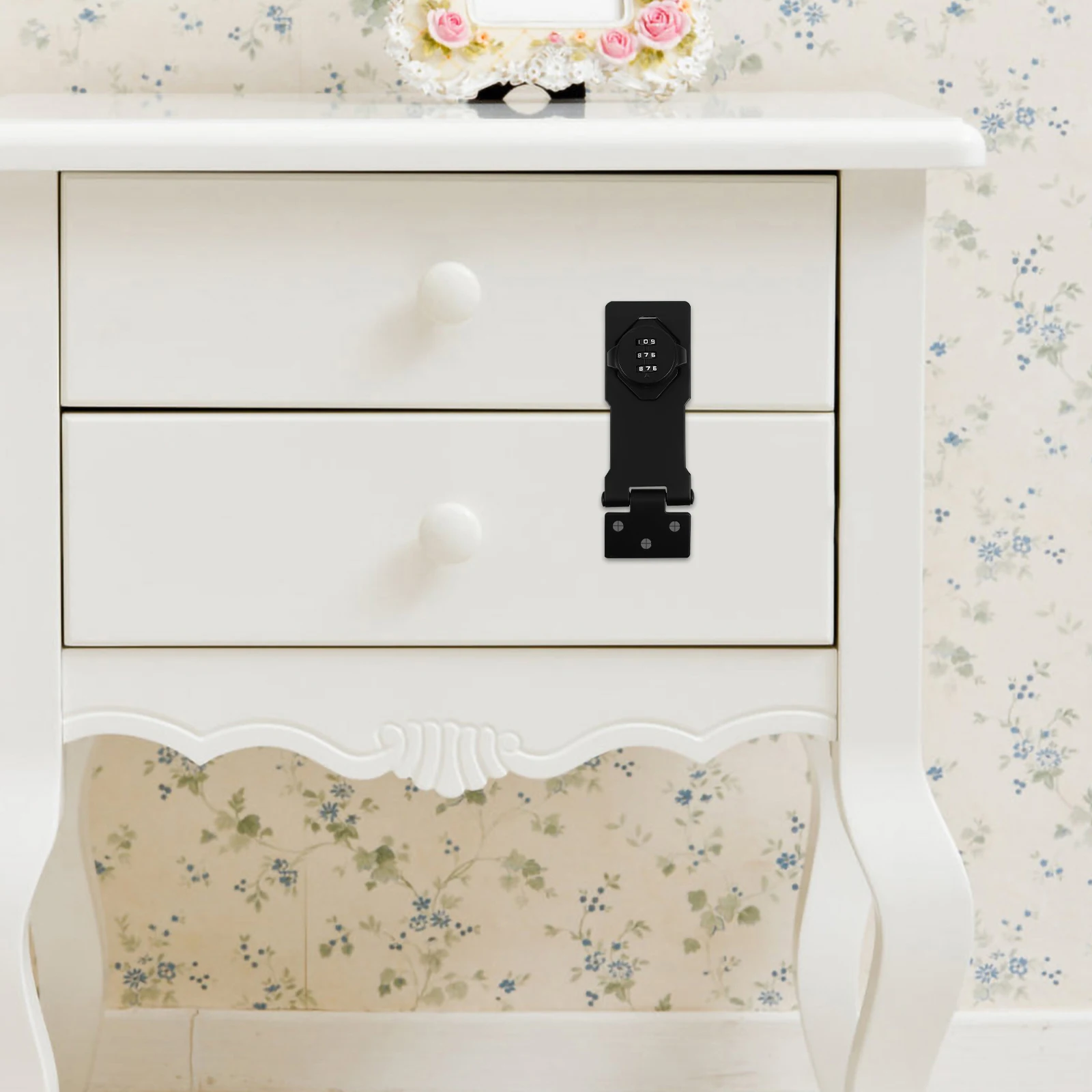 

1 Set Of Cabinet Password Combination Mechanical Lock For Drawer Door Anti-Theft Security Durable Coded Lock Home Office Gym