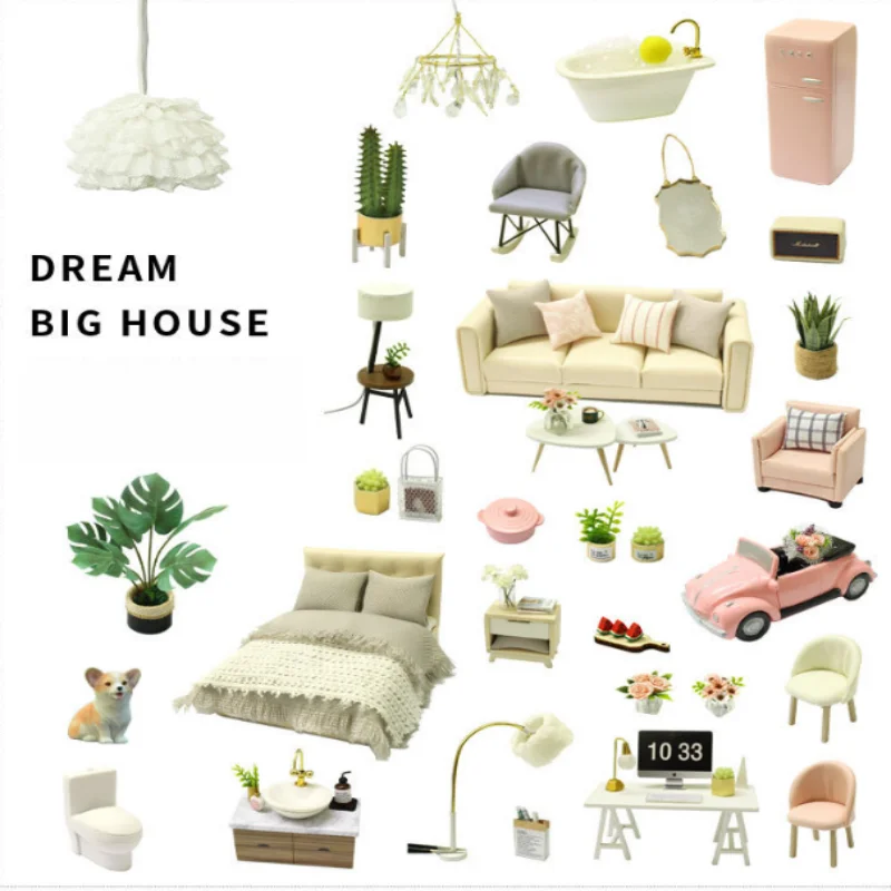 OUZEY Slow Living Attic Villa, drewniany model 3D do samodzielnego montażu, kreatywny i relaksujący prezent dla nastolatków