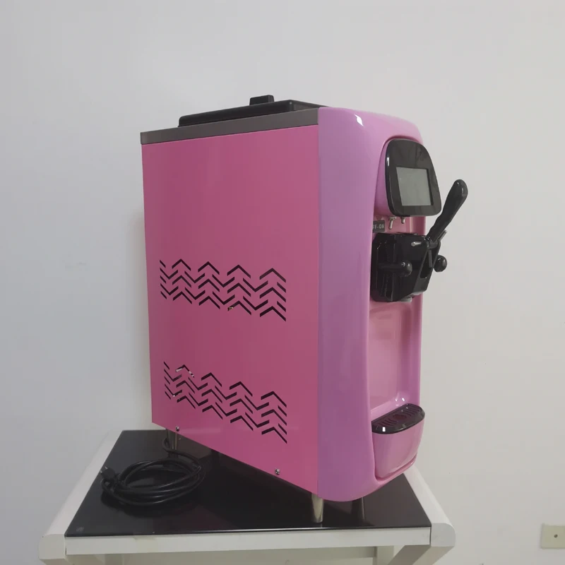 New Style Soft Ice Cream Making Vending Machine 1000W Table Top Mini Three Flavors Ice Cream Maker 110V 220V