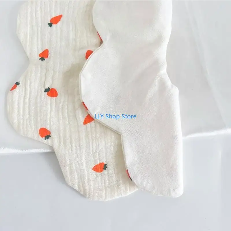 T8UD 3Pcs/set Baby Bib Newborn Drool Bib Cotton Burp Cloth Waterproof Feeding Bib