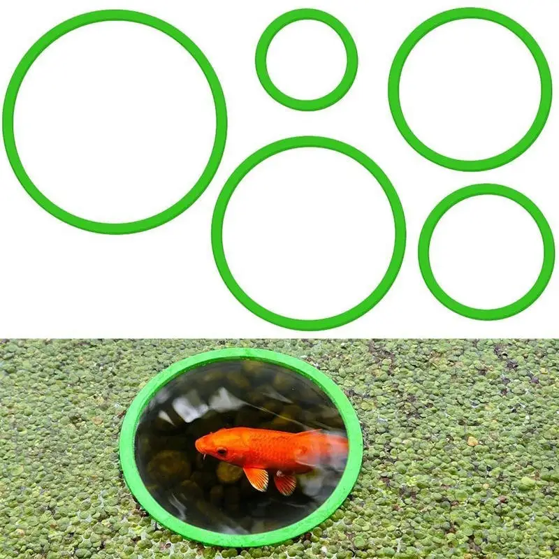 5/10 Stück Aquarium schwimmende Pflanzenringe Fischfütterung Grasblockierung für Tank Teich Zubehör