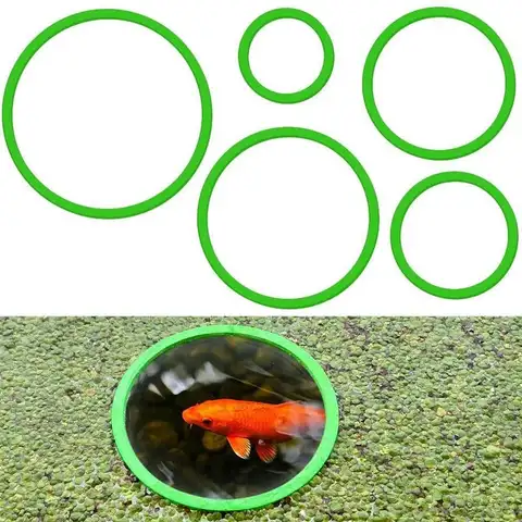 5/10Pcs Aquarium Floating Plant Rings Fish Feeding Grass Blocking for Tank Pond Accessories