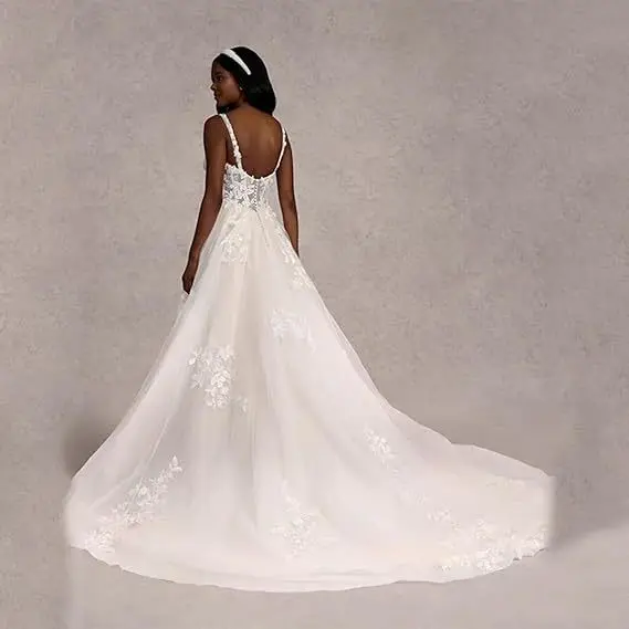 

Wedding Dress European and American Women's Clothing Strap Backless Spring Summer New Small Trailing Pettiskirt