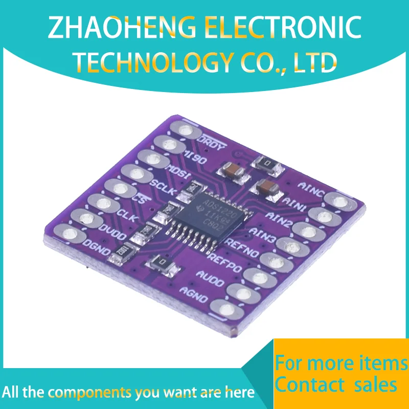 ads1220-adc-24-bits-modulo-de-placa-conversora-a-d-i2c-iic-baixa-potencia-24-bits-sensor-analogico-para-digital-spi-3v-5v