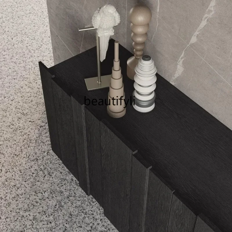 Настенный обеденный шкаф из цельного дерева, итальянский легкий роскошный скандинавский шкаф для хранения вещей, современный простой входной шкаф для гостиной