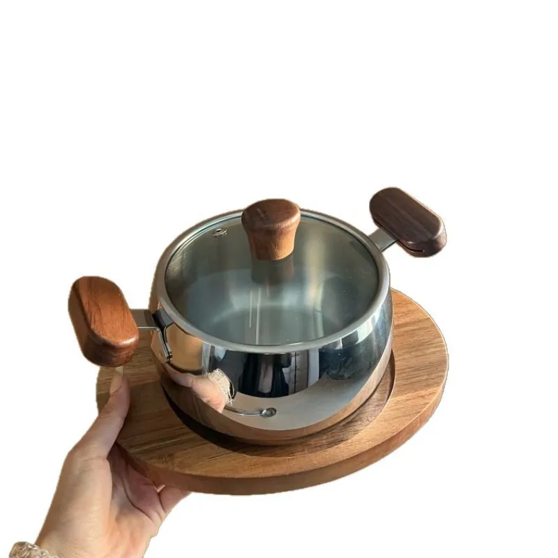 

One person food 316 stainless steel baby special complementary food pot small milk pot