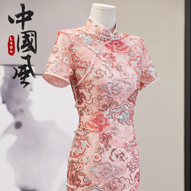 Cheongsam women's 2022 new toast dress bridal wedding wedding dress young temperament high-end high-end.