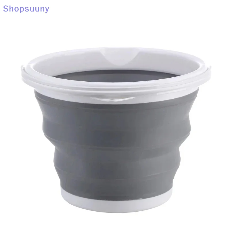 [SU]3/5/10L Collapsible Bucket Portable Folding Water Bucket Car Washing Fishing Bucket Household Plastic Travel Outdoor Camping