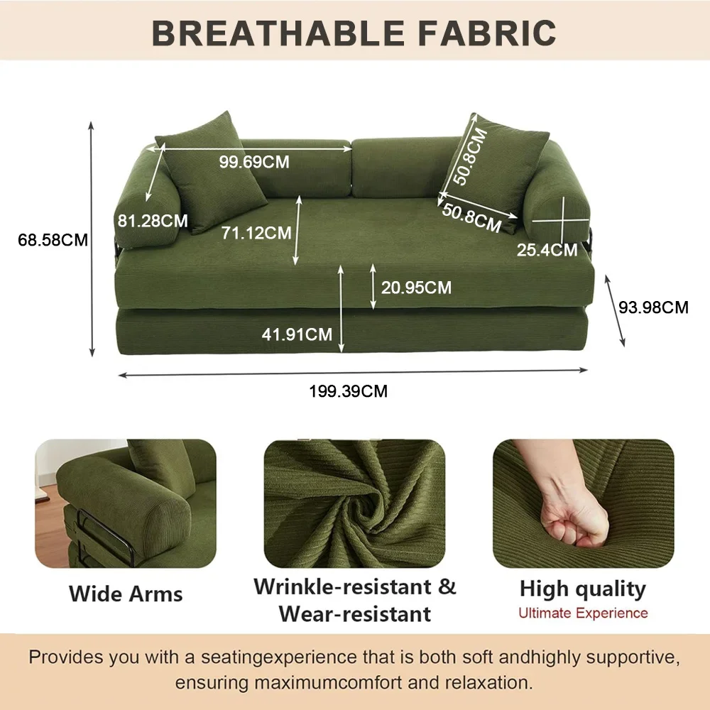 Compressed Fabric Sectional Sofa Set Convertible Couch Design for Hotel or Apartment Use