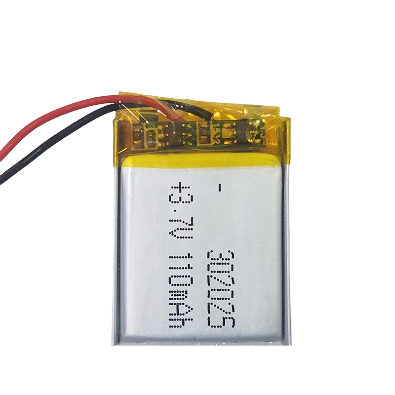 302025 3.7V 110mAh Rechargeable Li-Polymer Battery for Small Wearable Bluetooth Electronics 302030 351423 401525  402030 402035