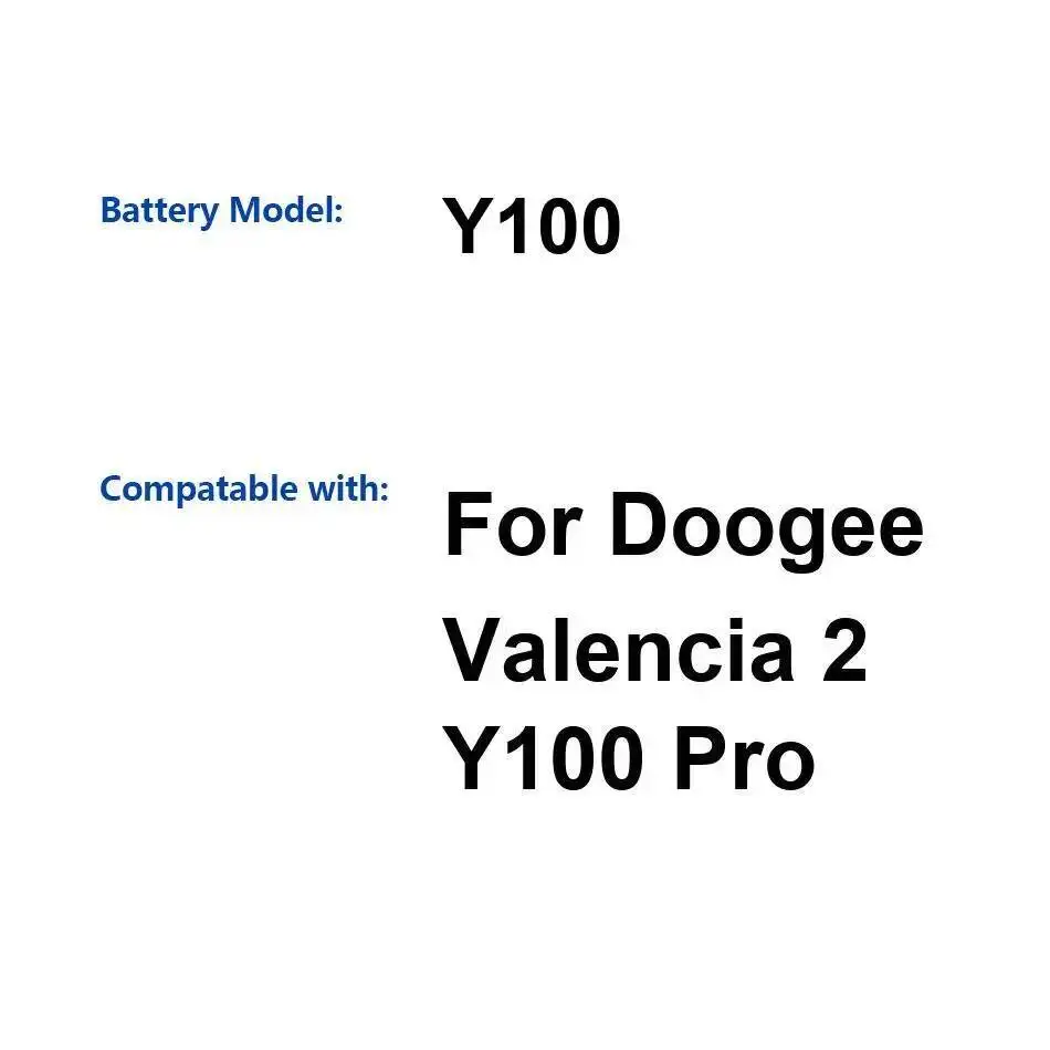 Высокая совместимость 2200 мАч для аккумулятора мобильного телефона Doogee Valencia 2 Y100 Pro