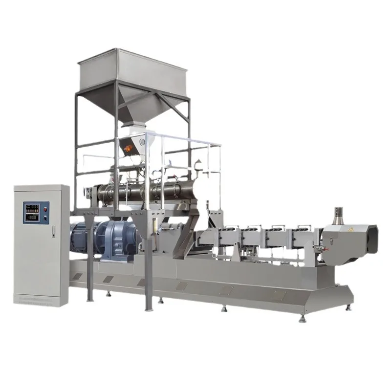 Acero inoxidable, doble tornillo, puffer, extrusión, comida inflada, extrusión