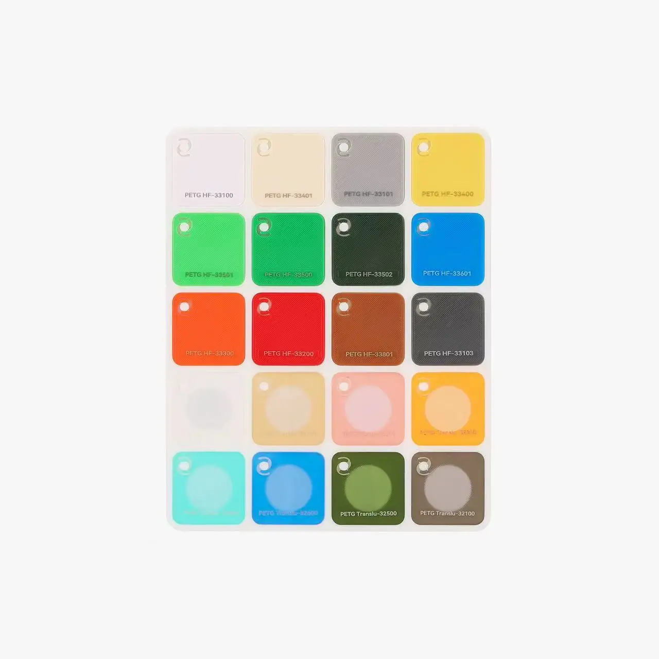 ل بامبو مختبر خيوط Swatche ثلاثية الأبعاد الطباعة المواد الاستهلاكية بطاقة اللون 24*24 مللي متر 80 قطعة لاختيار النوع واللون المرغوب فيه #3