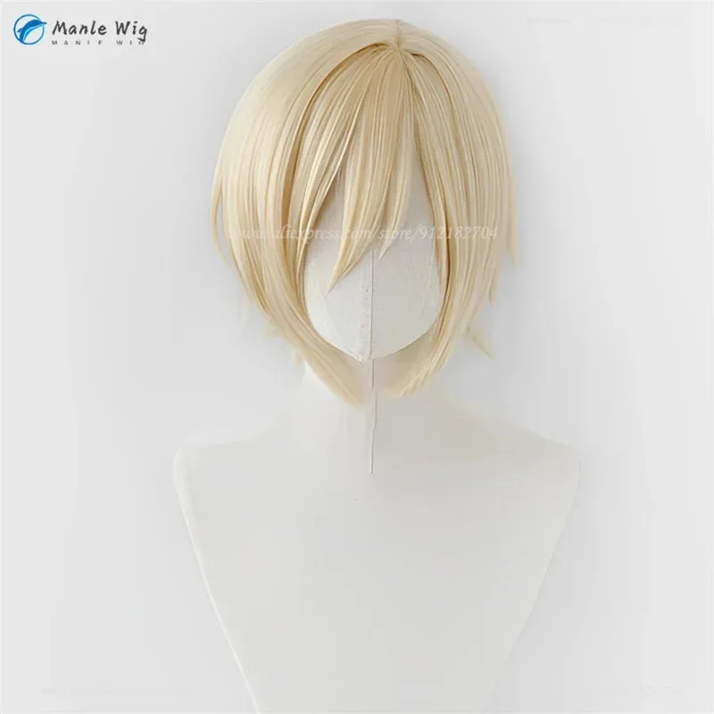 

В наличии Game ES Fine Tenshouin Eichi Косплей Золотые термостойкие синтетические волосы Аниме Парики + Кепка для парика fgm; 879jhp;