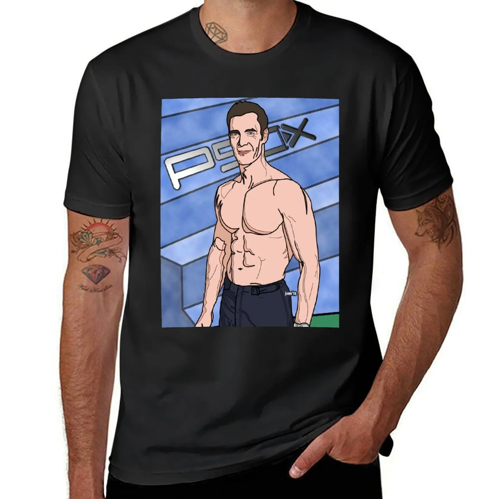 Tony Horton P90X Poster T-Shirt oversized graphic tee boys whites sweat graphic shirts mens graphic t-shirts funny