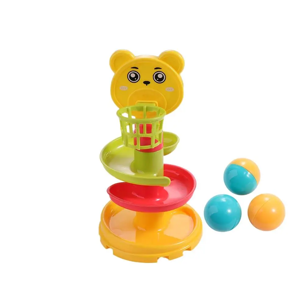 Gioco Palla scorrevole mentale Giochi da bagno Palla Drop Roll Torre vorticosa Pista Girare intorno Giocattolo Pista rotante Set di giocattoli Giocattolo puzzle per bambini