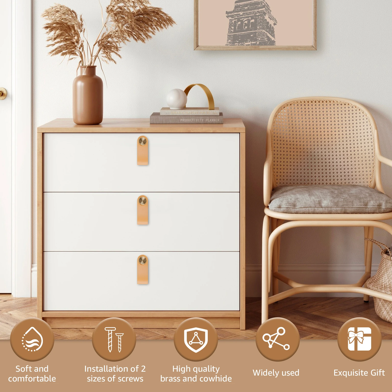 12/6 pçs gaveta de couro puxa puxadores de couro puxadores de armário decorativo guarda-roupa alças para gavetas de armário de cozinha bat