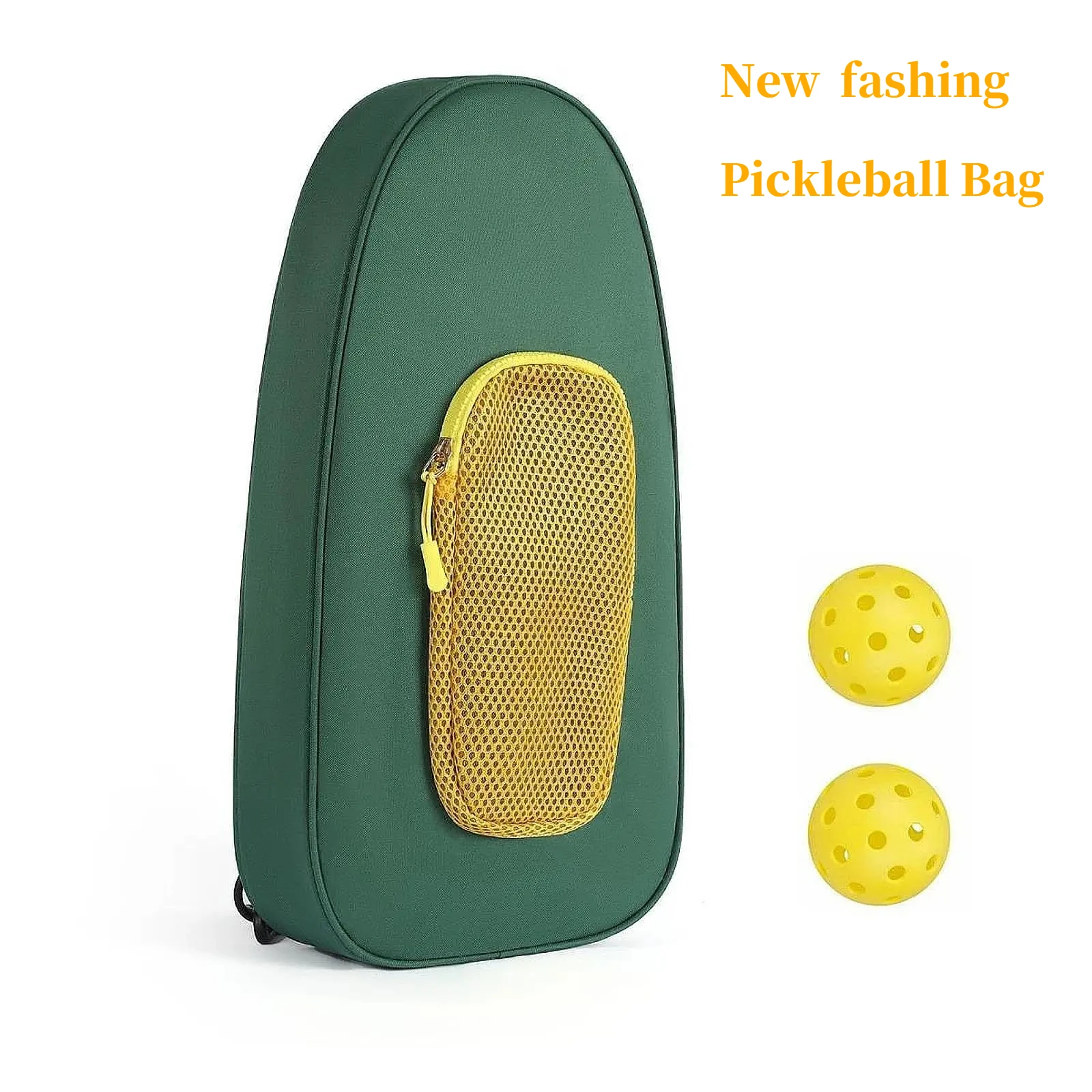 New Pickleball Paddle Backpack, Army Green Multifunctional Storage Bag for 2 Paddles, Hand & Dual Shoulder Sports Carry Bag