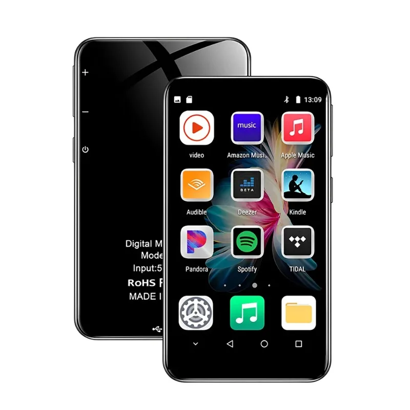 

M9/M18 MP3 MP4 Player Bluetooth MP3 MP4 Music Player HIFI Walkman Android 4 Inch HD Touch Screen 8-core MTK Chip WIFI MP3 Player