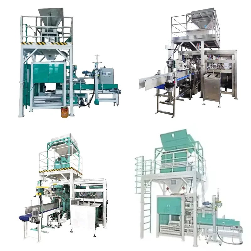 2026 CE Semi-automatic 25kg 50kg Sugar Cassava Wheat Flour Maize Powder Packing Bag Filling Machine Line