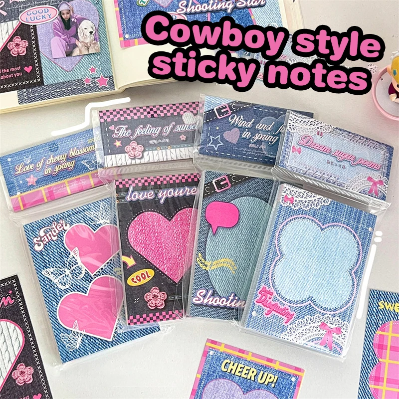 

100 Sheets Cowboy Love Creative Cartoon Material Paper For Scrapbooking DIY Decorative Collage Journaling