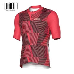 LAMEDA Bicycle Cycling Jersey Men Cycling Clothes Quick-drying Sweat-wicking Short Sleeve Highway Mountain Bike Cycling Jersey