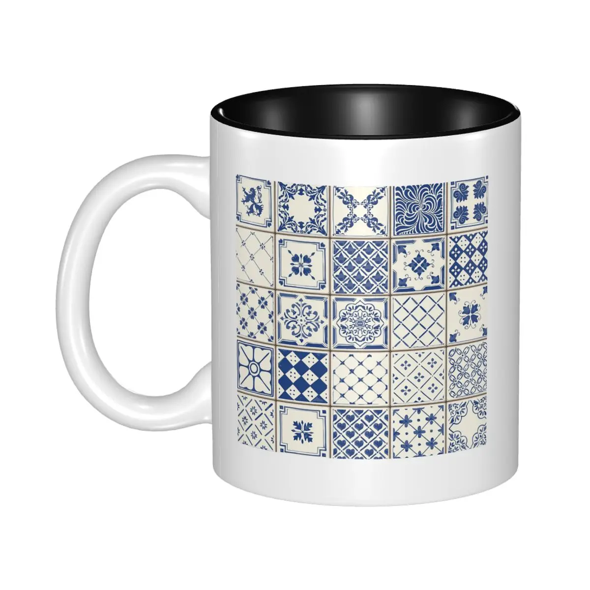 Azulejo Lisbon Azulejos Lisboa Mug Funny Ceramic Coffee Cups Tea Mugs Milk Cup Drinkware Gifts for Woman Man