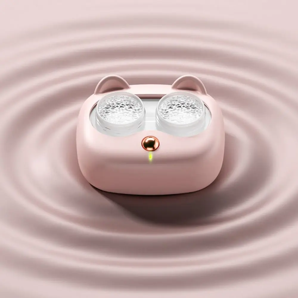 Ultrasonic Contact Lenses Cleaner Fully Automatic Uv Sterilizing Protein Cleaning Machine with Removable Box USB Rechargeable