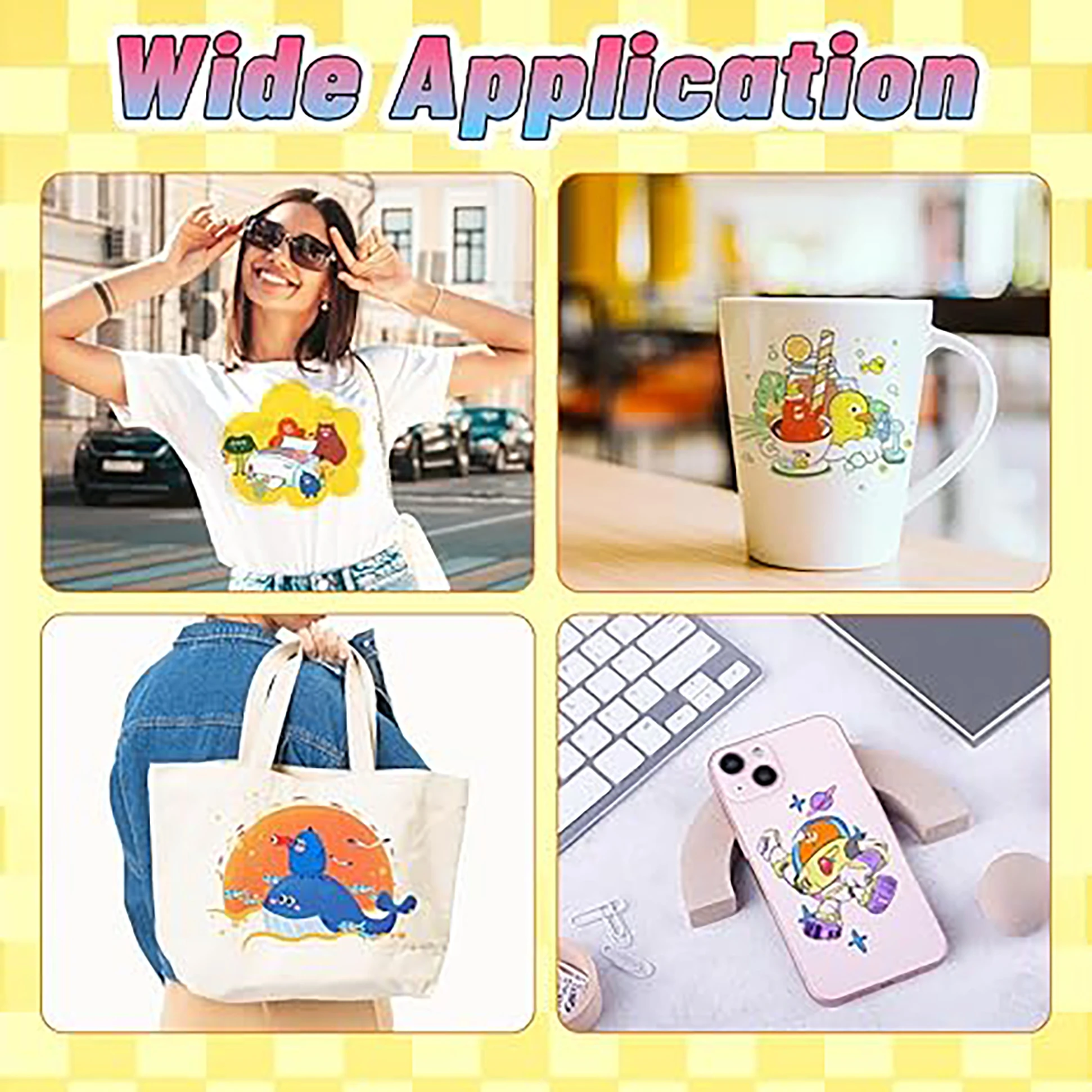 100 folhas 125g tamanho a4 8.3x11.7 lnch papel de sublimação papel de transferência de calor compatível com impressora jato de tinta