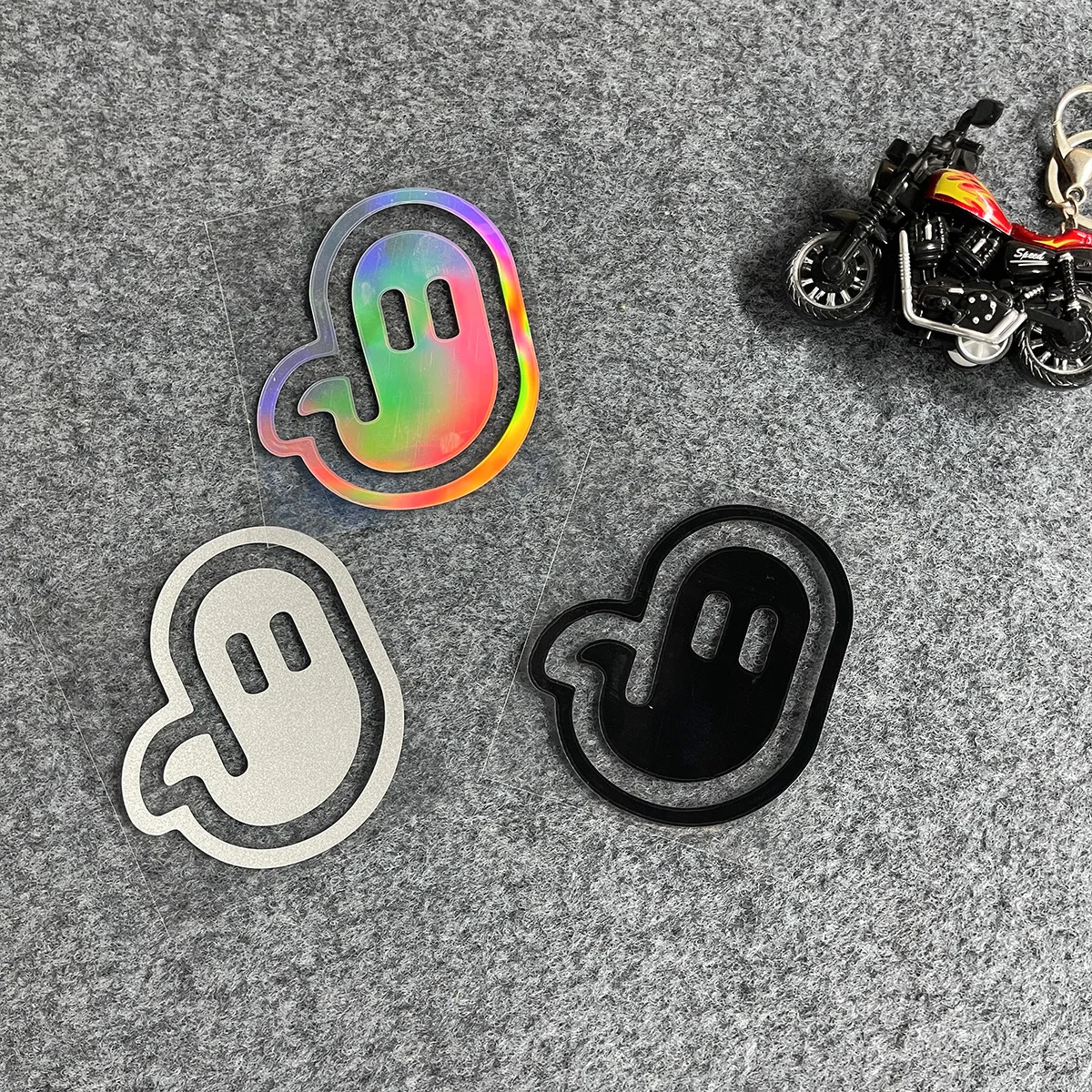 

Забавные наклейки для автомобиля с призраком, водонепроницаемые для авто, зеркало заднего вида, виниловые наклейки на окно, забавные мото-циклы