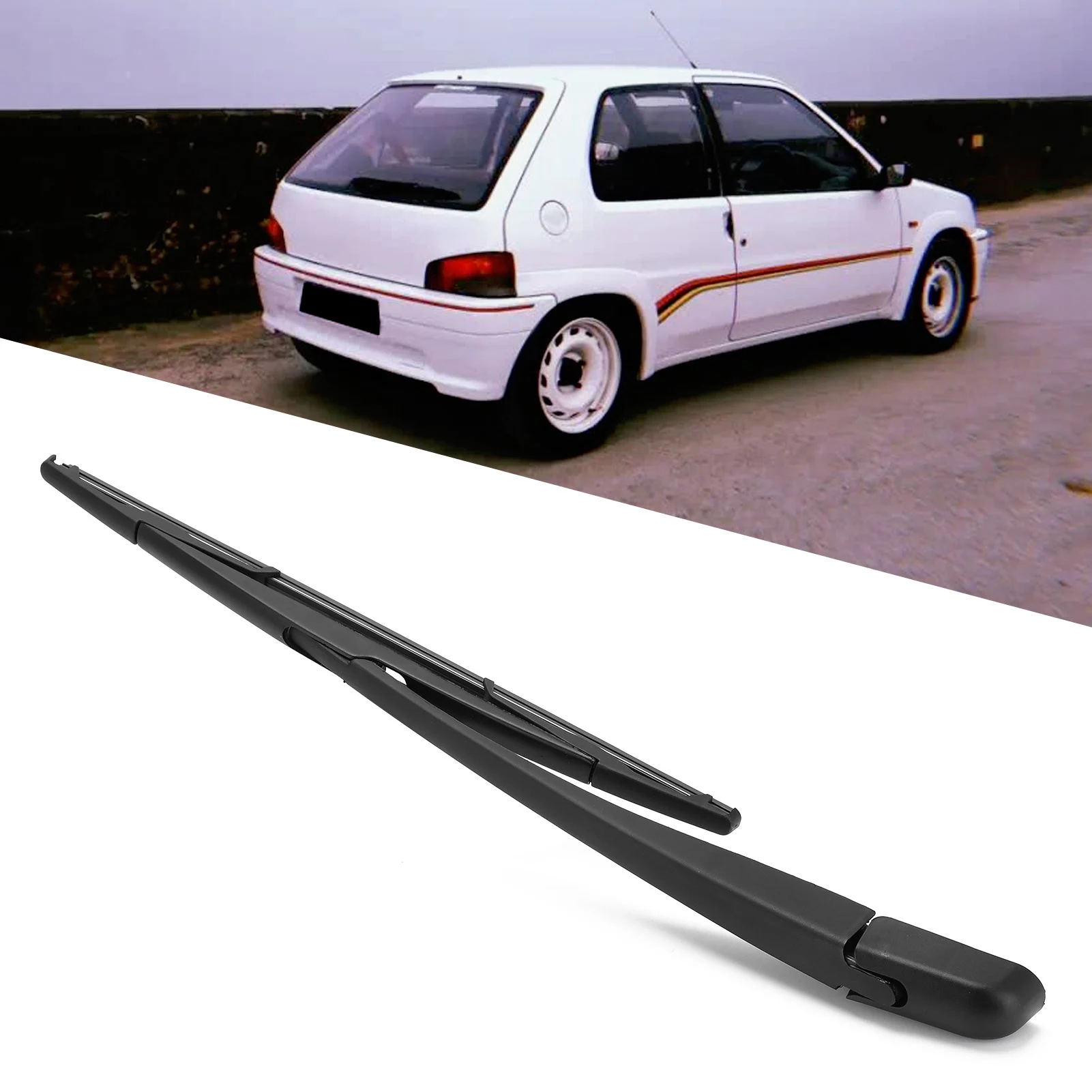 Car Rear Windshield Wiper Arm Blade Set 6429R2 Replacement For Peugeot 106/206/206+