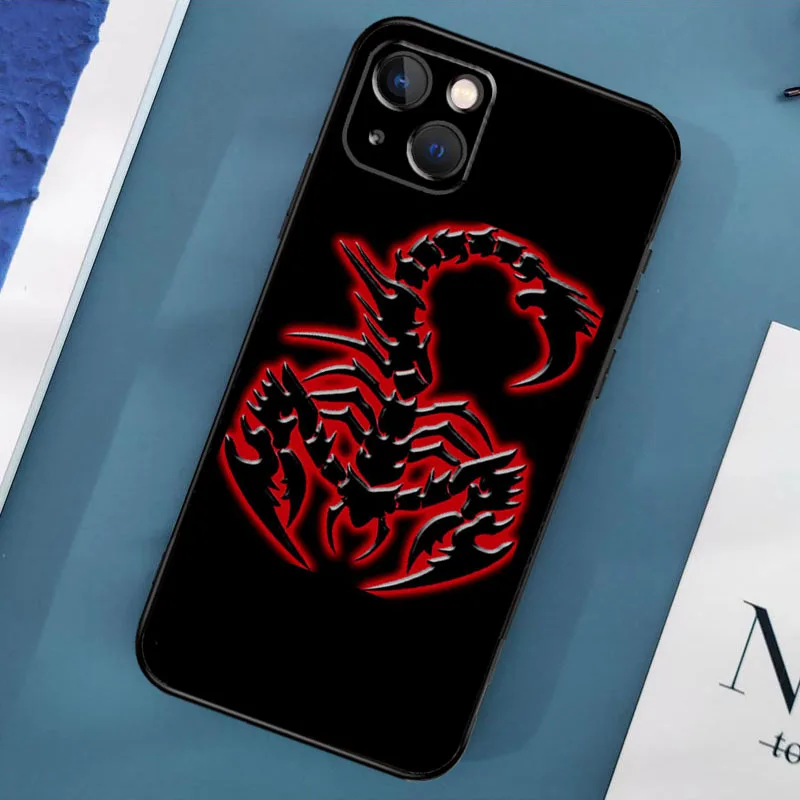 حافظة هاتف العقرب لهاتف آيفون 17 برو ماكس 11 14 15 16 برو ماكس 13 12 ميني 15 16 بلس 16e 17 غطاء هوائي