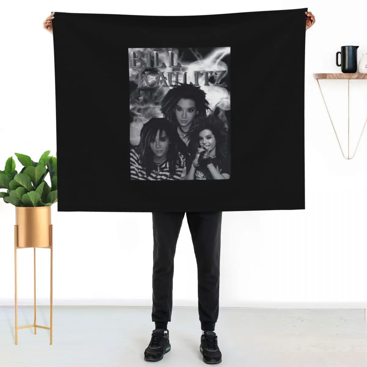 Bill Kaulitz 1 Throw Blanket Vintage christmas gifts Camping Designers Retros Decorative Sofa Blankets
