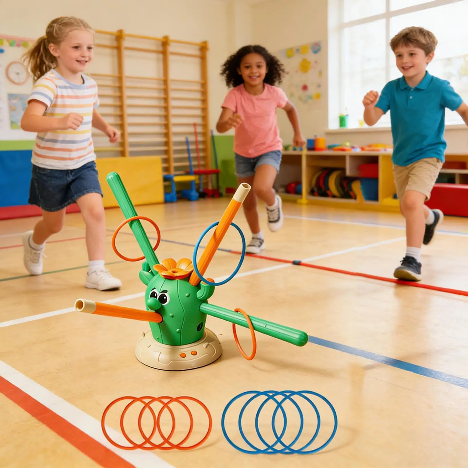 

Музыкальная игра-бейсбол 4 в 1 «Скачай и бросай» с кактусом: развивающие спортивные игры для детей, мальчиков и девочек, для дома и улицы