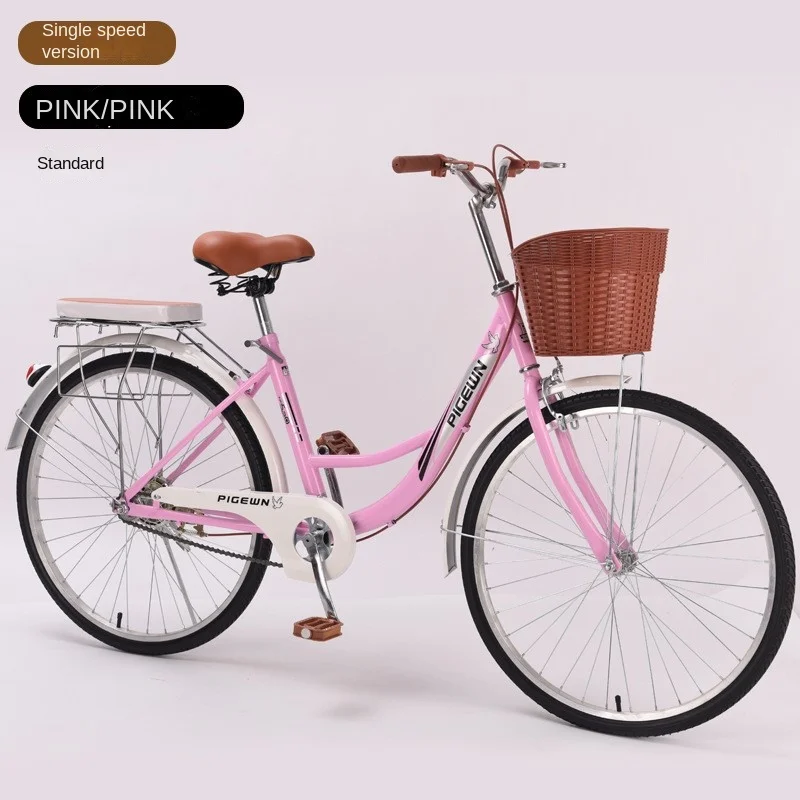 Grylls Vintage Single Speed Bike for Men and Women Lightweight Commuter for Adults Wheel Bike Happy Baby 24 \