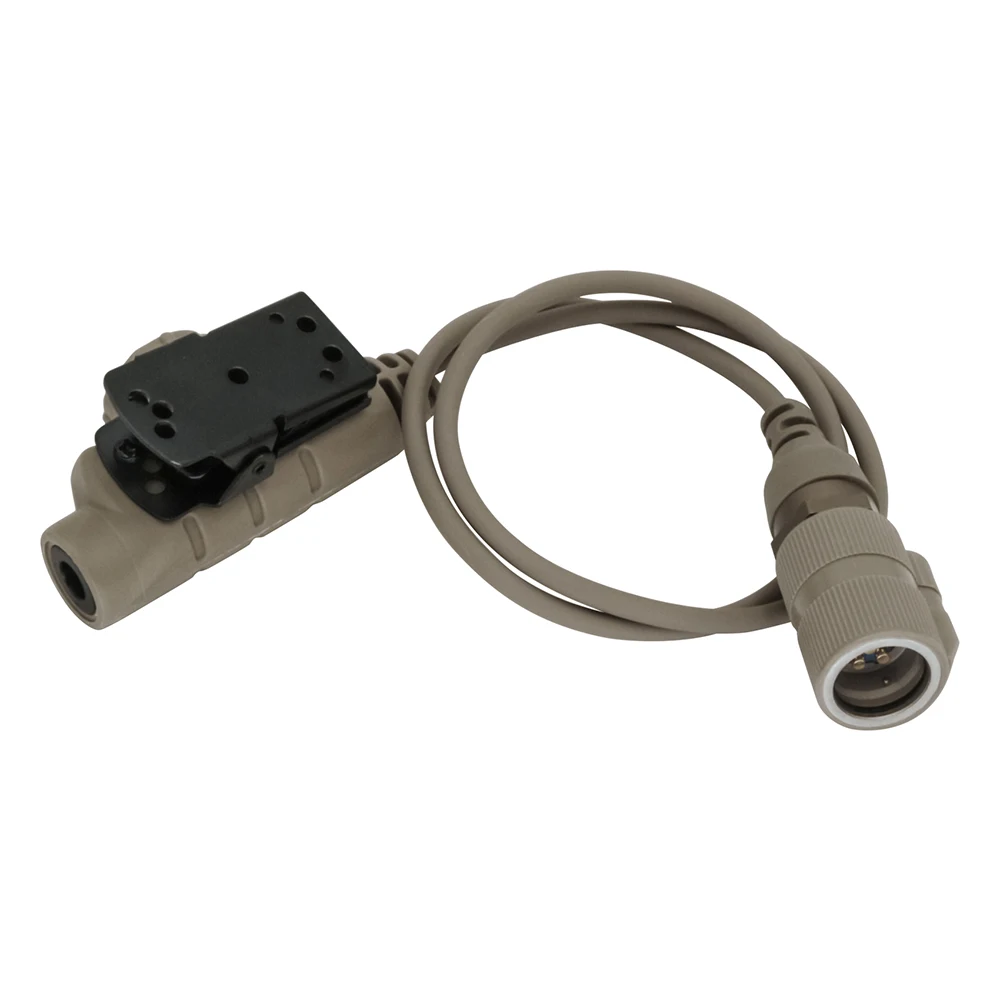 TS TAC-SKY Tactical PTT Adapter 6 Pin V2 U94 PTT Compatible PRC 148 152 163 Walkie Talkie Model for Airsoft Sports Headset