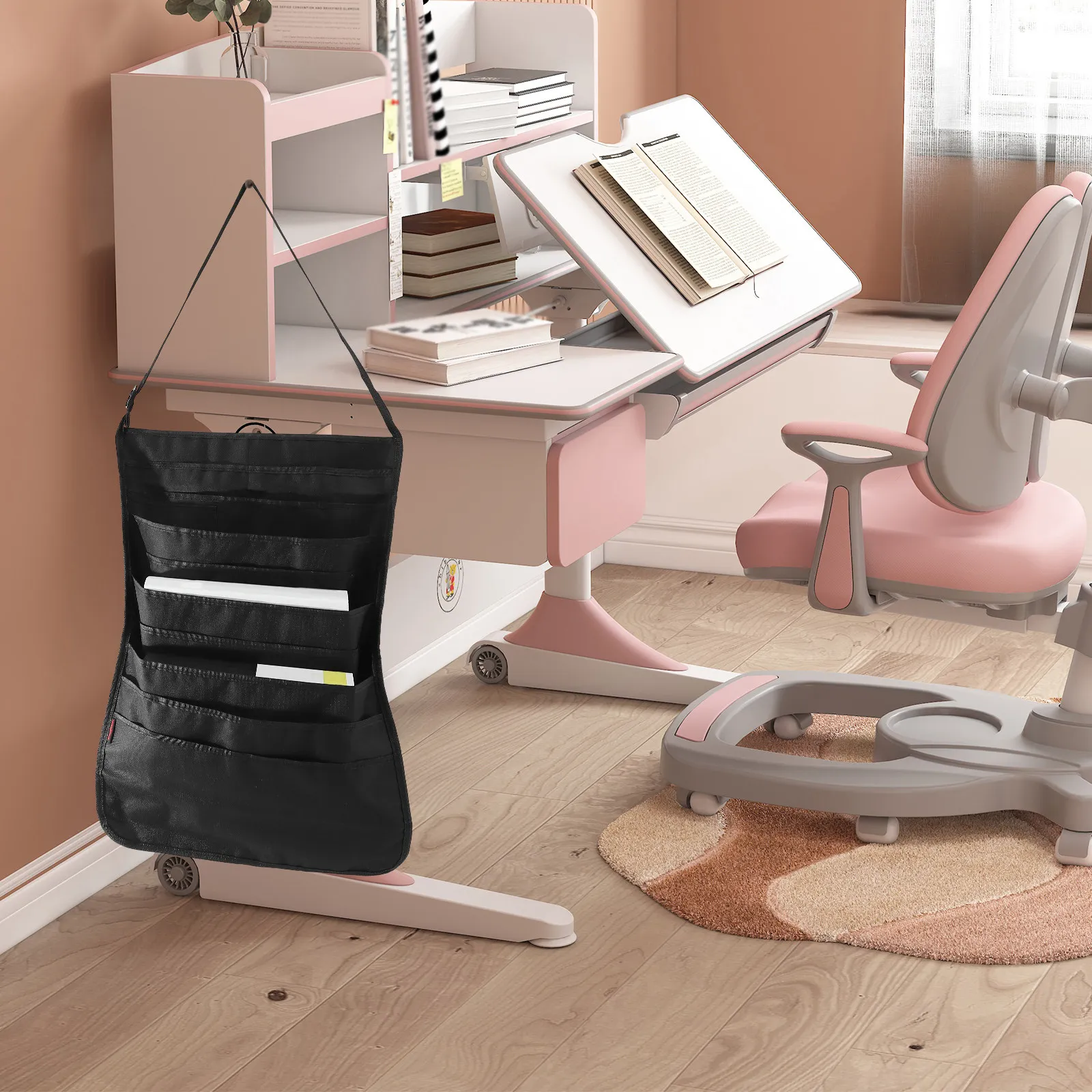 

Премиум-органайзер для стола многослойный, подвесной, для хранения, для студентов, учителей, офиса, класса, с функцией стирки и износостойкостью