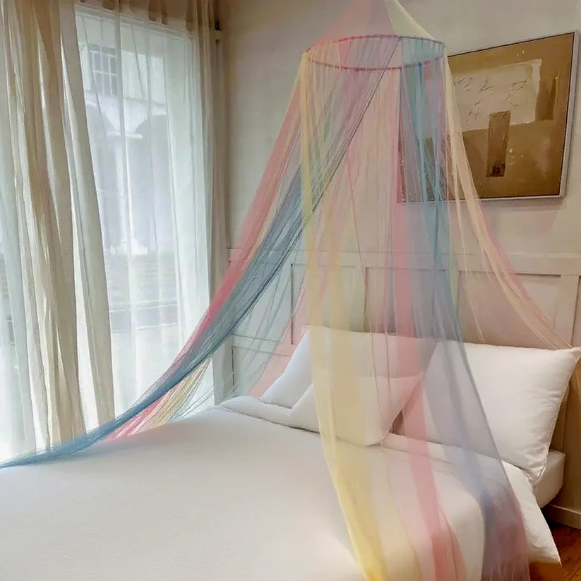 Palace Style Dome Shaped Mosquito Net, Indoor Ceiling Mosquito Prevention, No Installation Of Mosquito Net